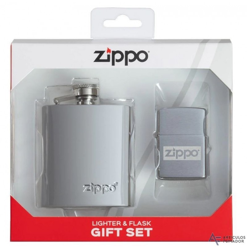 CONJUNTO DE REGALO LICORERA+ ENCENDEDOR ZIPPO DE DISEÑO