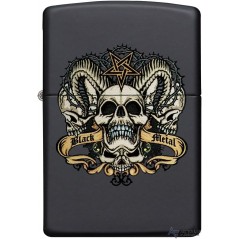 ENCENDEDOR ZIPPO SKULL WITH HORNS 60003758