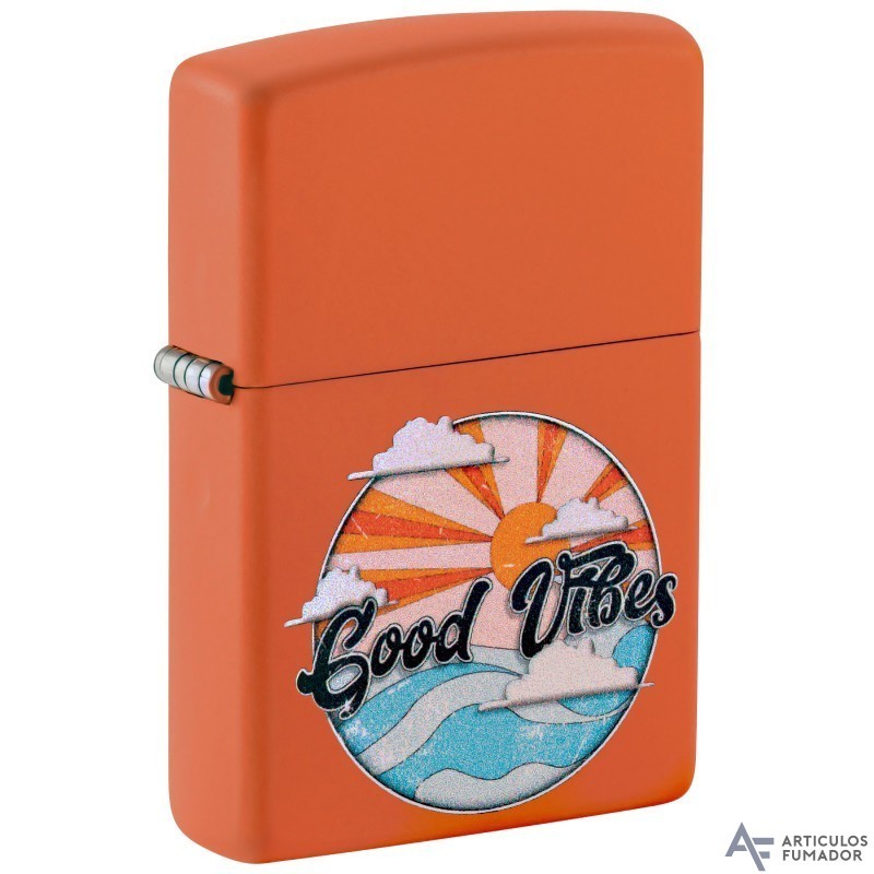 ENCENDEDOR ZIPPO GOOD VIBES ORANGE 231