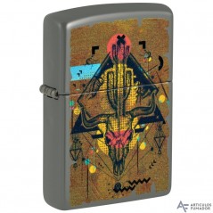 ENCENDEDOR ZIPPO BULL SKULL DESIGN 49843