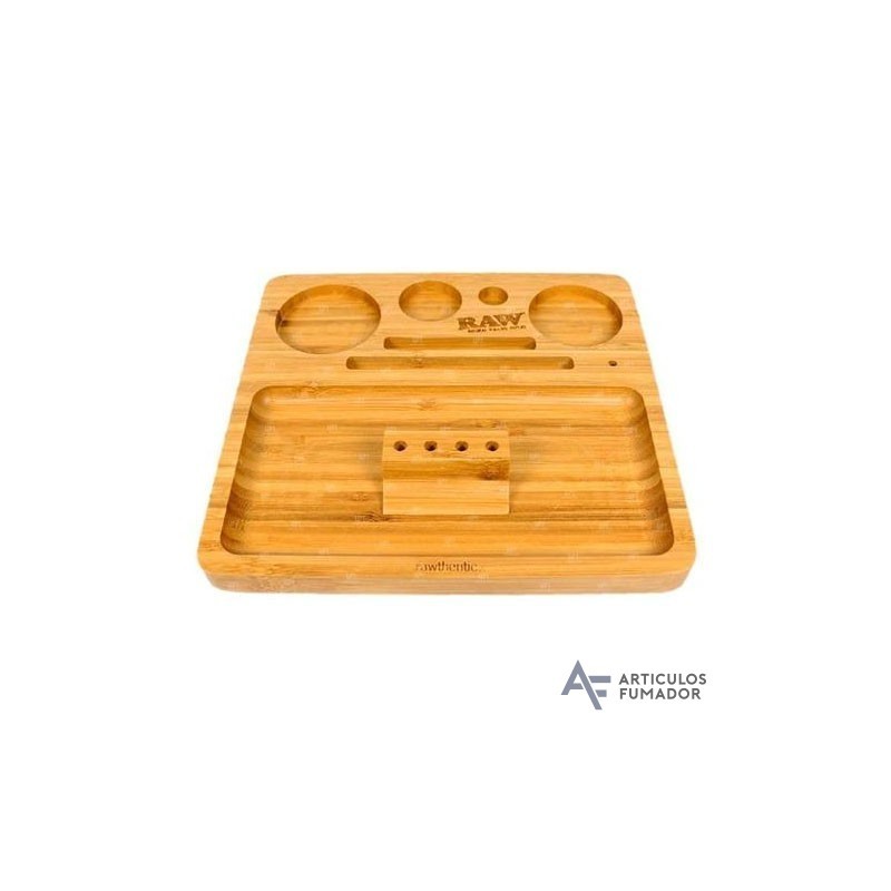 BANDEJA RAW BAMBOO 22X20X2 CM ROLLING TRAY