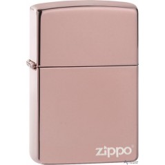 ENCENDEDOR ZIPPO ROSE GOLD LOGO