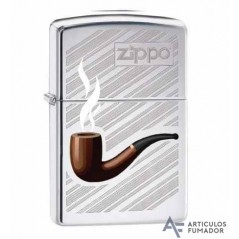 ZIPPO 250 PIPE WITH BACKGROUND LOGO